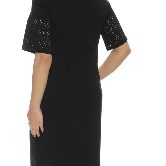 Ralph Lauren Womens Perforated Ponte Dress M - Picture 4 of 10